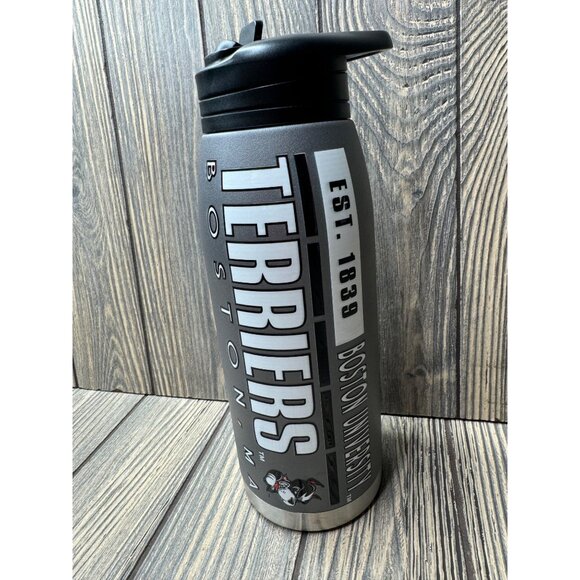 HydraPeak 32oz Stainless Steel Water Bottle Boston University Terriers - Picture 2 of 4